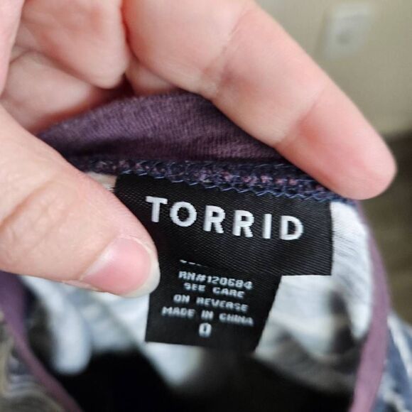 Torrid Striped T-shirt - Picture 5 of 6